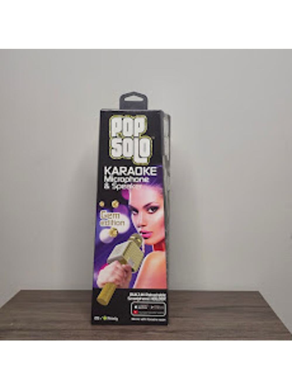 Tzumi Pop Solo Bling Bluetooth Karaoke Microphone with Smartphone Holder